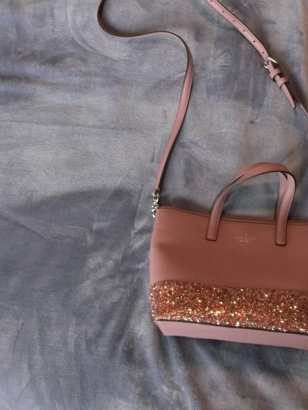 kate spade pink glitter
